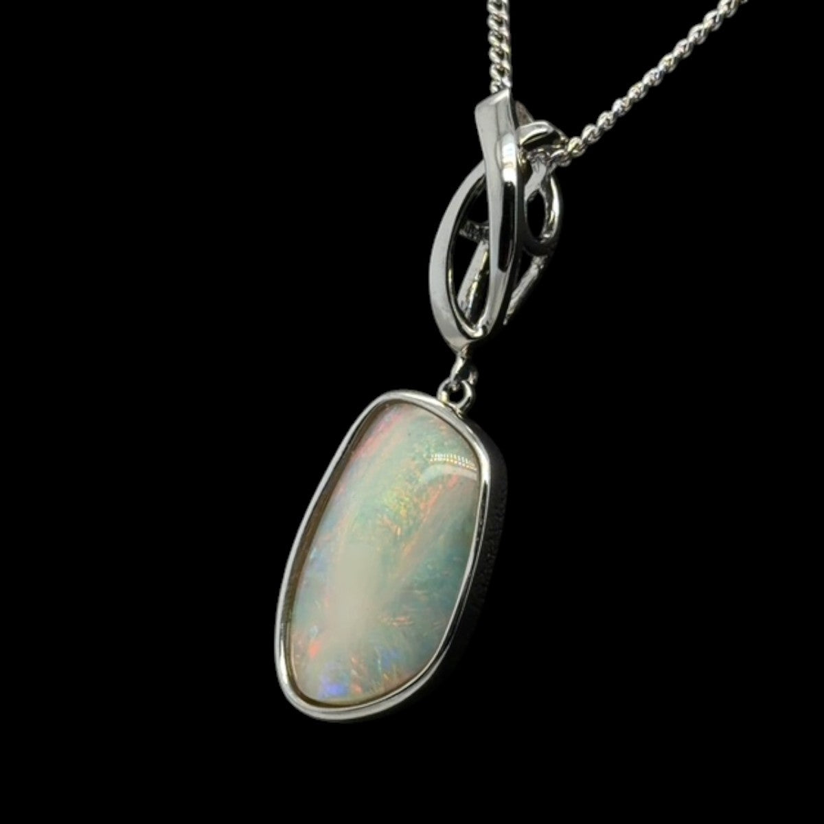 Sterling Silver Solid Opal Pendant (sssp130)
