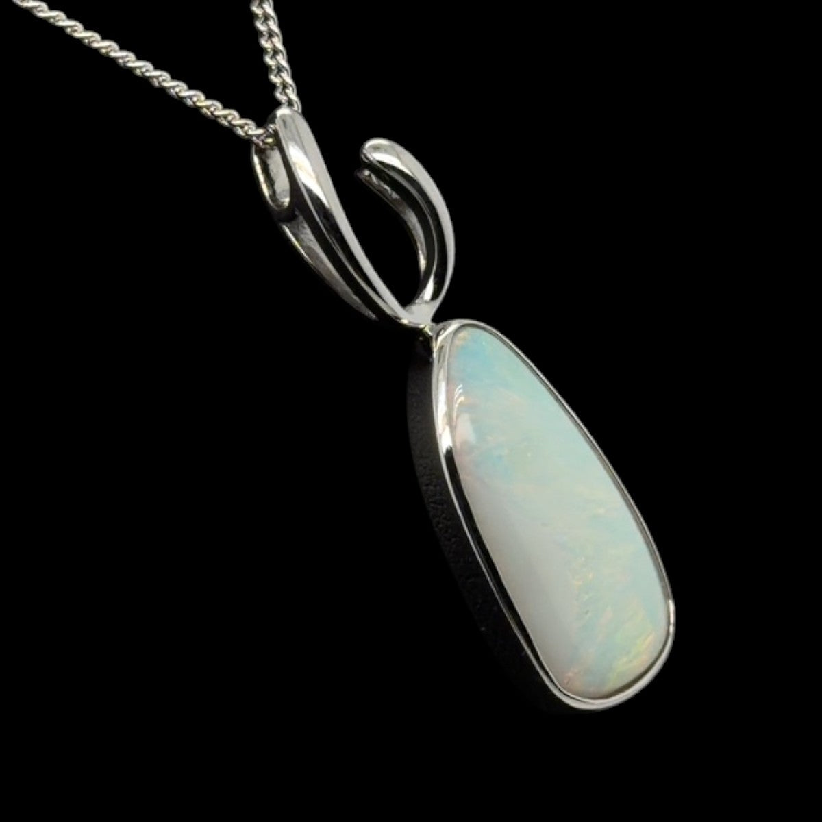 Sterling Silver Solid Opal Pendant (sssp129)