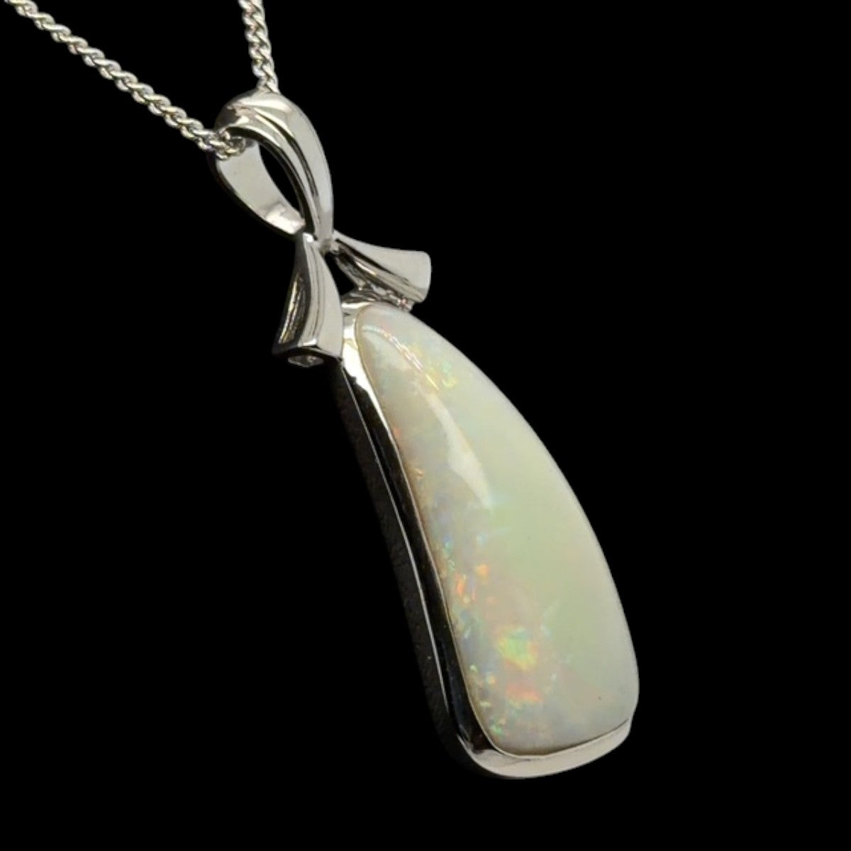Sterling Silver Solid Opal Pendant (sssp131)