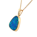 14ct Gold Doublet Opal Pendant (dp201)