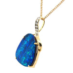 14ct Gold Doublet Opal Pendant (dp203)
