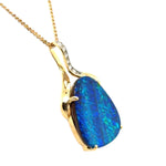 14ct Gold Doublet Opal Pendant (dp203)