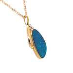 14ct Gold Doublet Opal pendant (dp212)