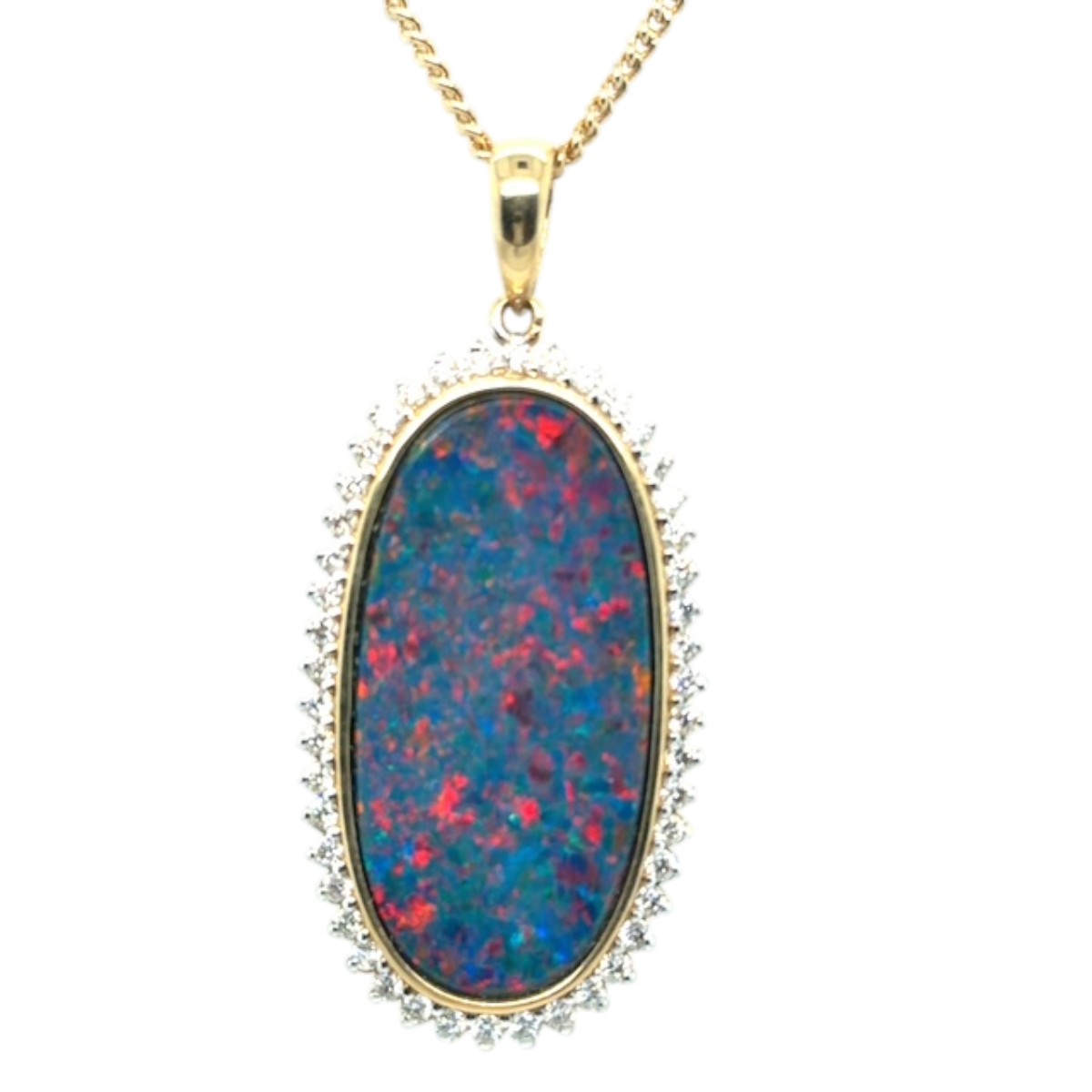 14ct Doublet Opal Pendant (dp210)