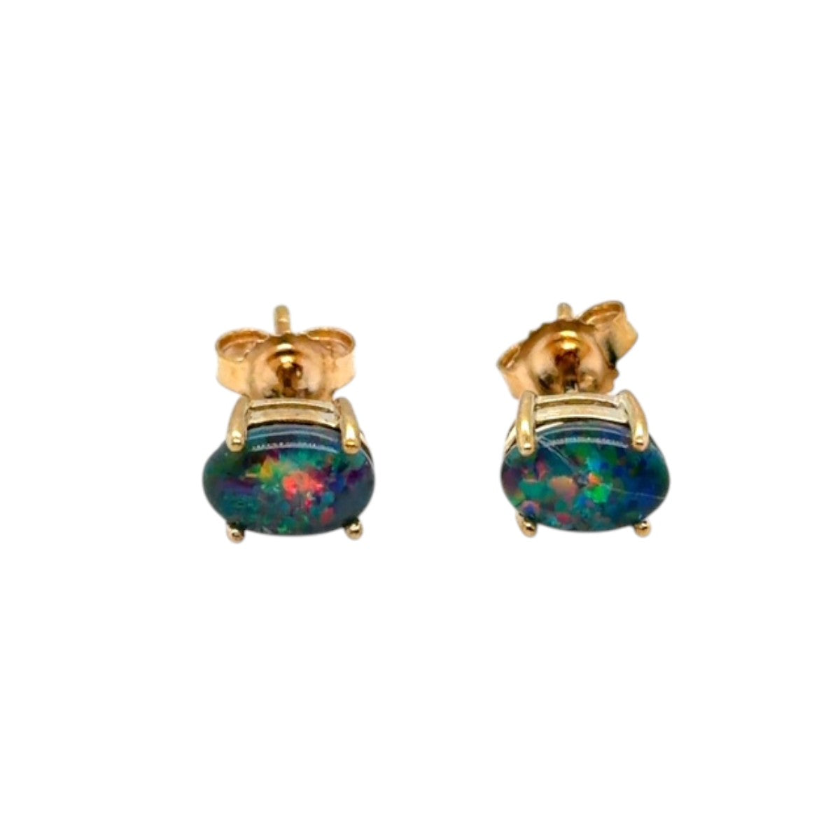9ct Gold Triplet Opal Earrings (tre52)