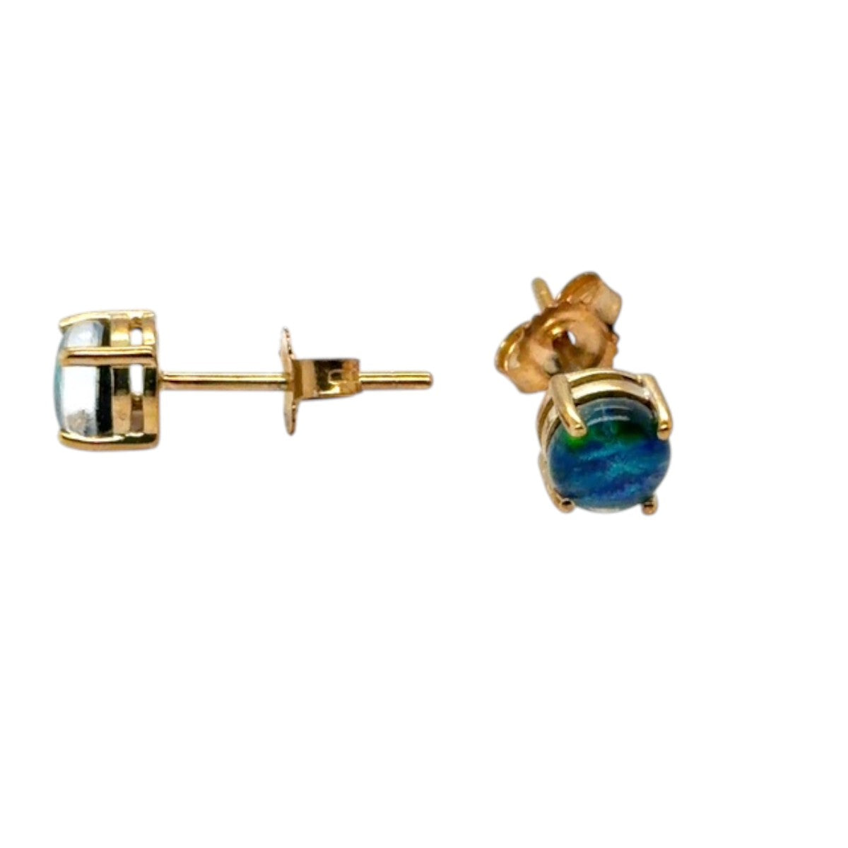 9ct Gold Triplet Opal Earrings (tre53)