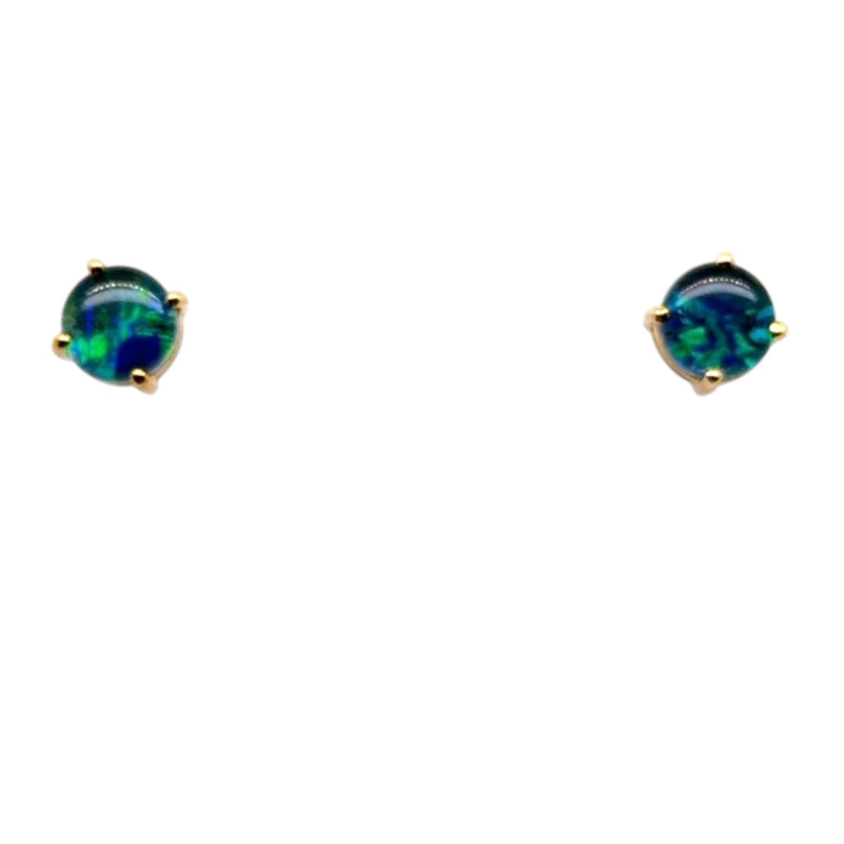 9ct Gold Triplet Opal Earrings (tre53)