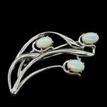 Sterling Silver Solid Opal Brooch (sssbro112)