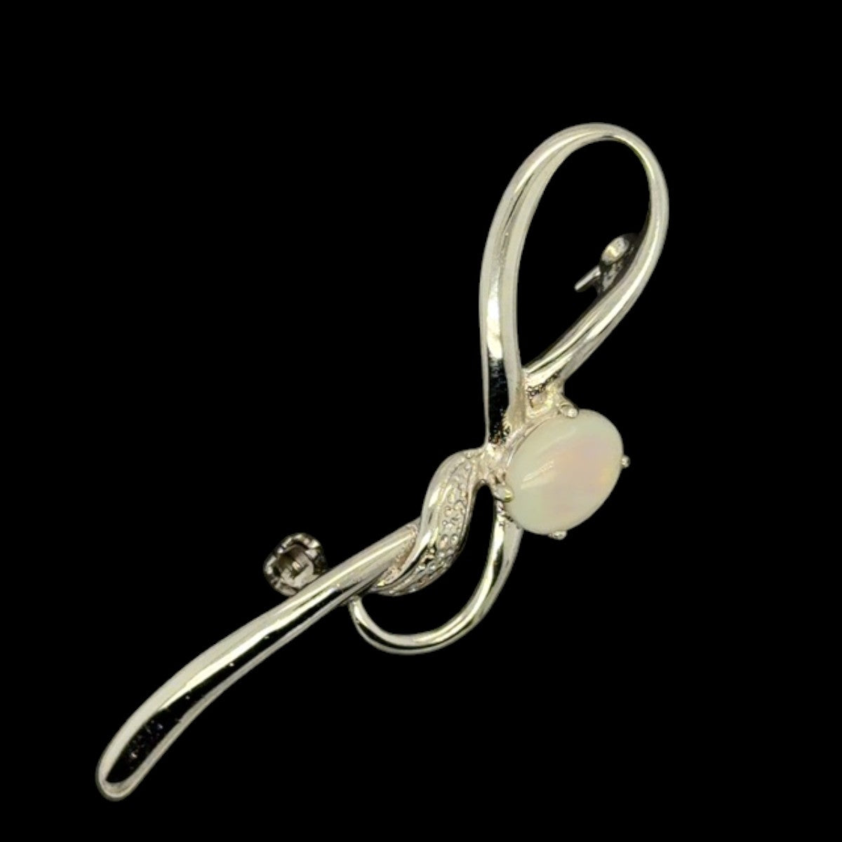 Sterling Silver Solid Opal Brooch (sssbro354)