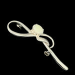 Sterling Silver Solid Opal Brooch (sssbro354)