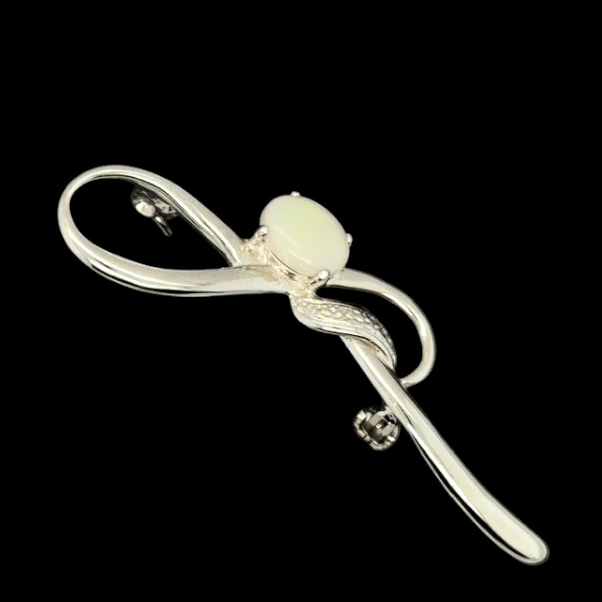 Sterling Silver Solid Opal Brooch (sssbro354)