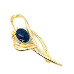Gold Plated Triplet Opal Brooch (gptbro351)