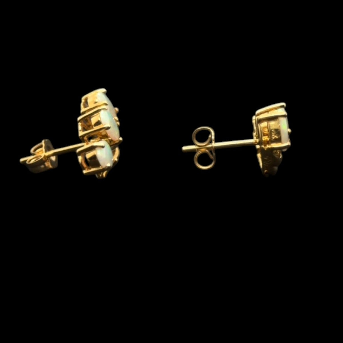 18ct Three Opal Stone earrings (se2004)