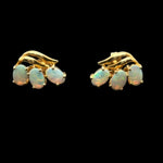 18ct Three Opal Stone earrings (se2004)