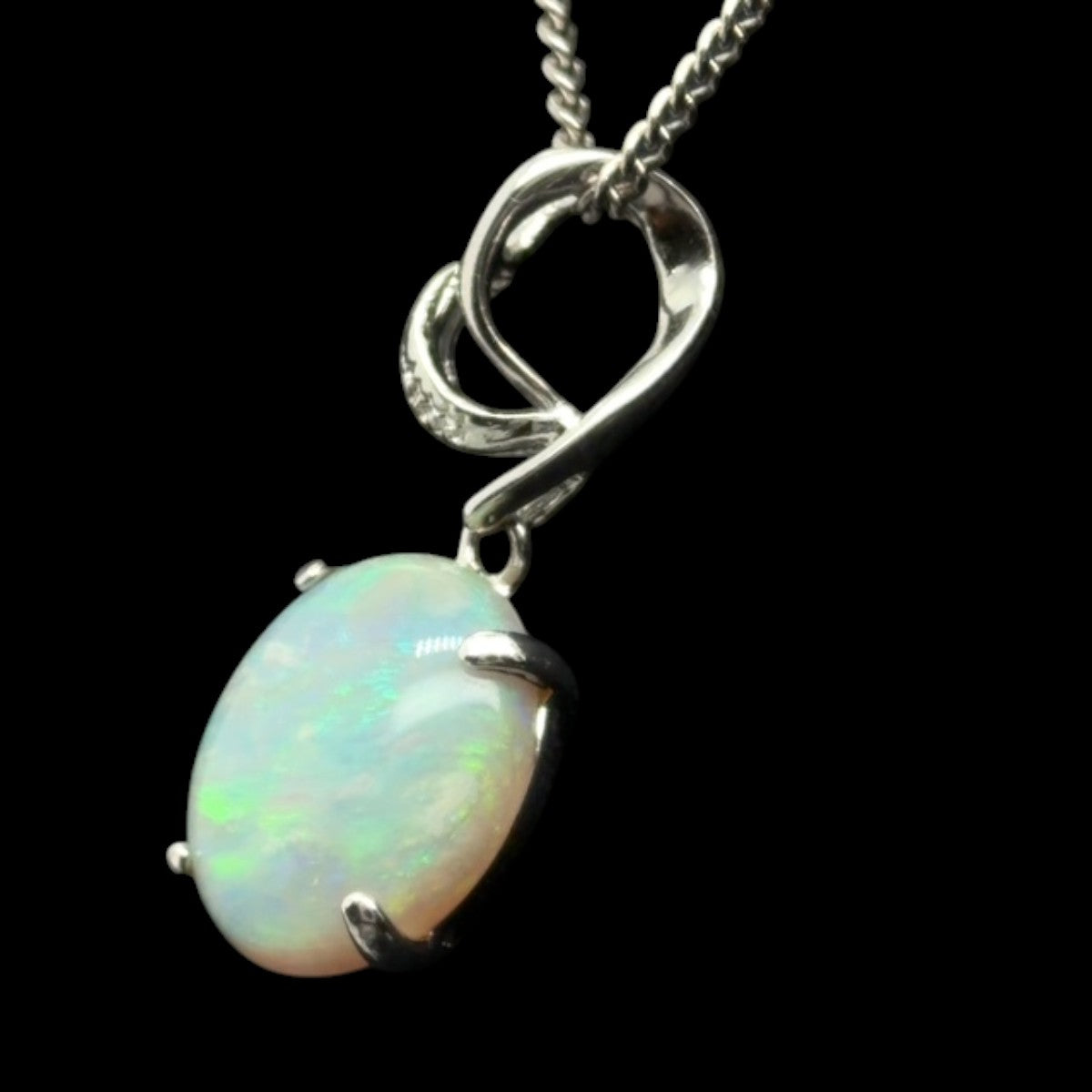 Sterling Silver Solid Opal Pendant (sssp6776)