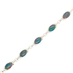 Sterling Silver Triplet Opal Bracelet (sstbra5170)