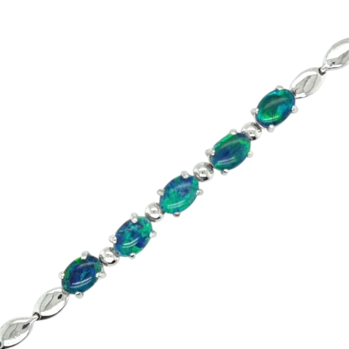 5 Triplet Opal Sterling silver Bracelet (sstbra5200)