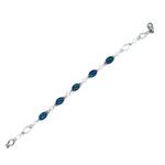Sterling Silver Triplet Opal Bracelet (sstbra131)