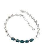 Sterling Silver Triplet Opal Bracelet (sstbra5165)