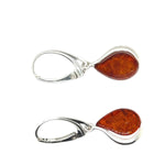 Sterling Silver Amber Earrings (amear131)