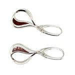 Sterling Silver Amber Earrings (amear133)
