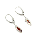 Sterling Silver Amber Earrings (amear136)