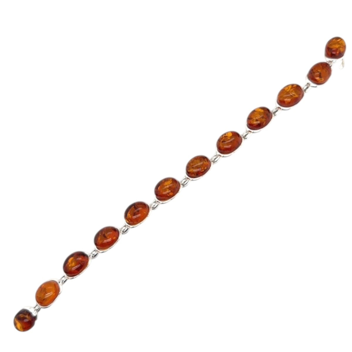 Sterling Silver Amber Bracelet (ambbra13)
