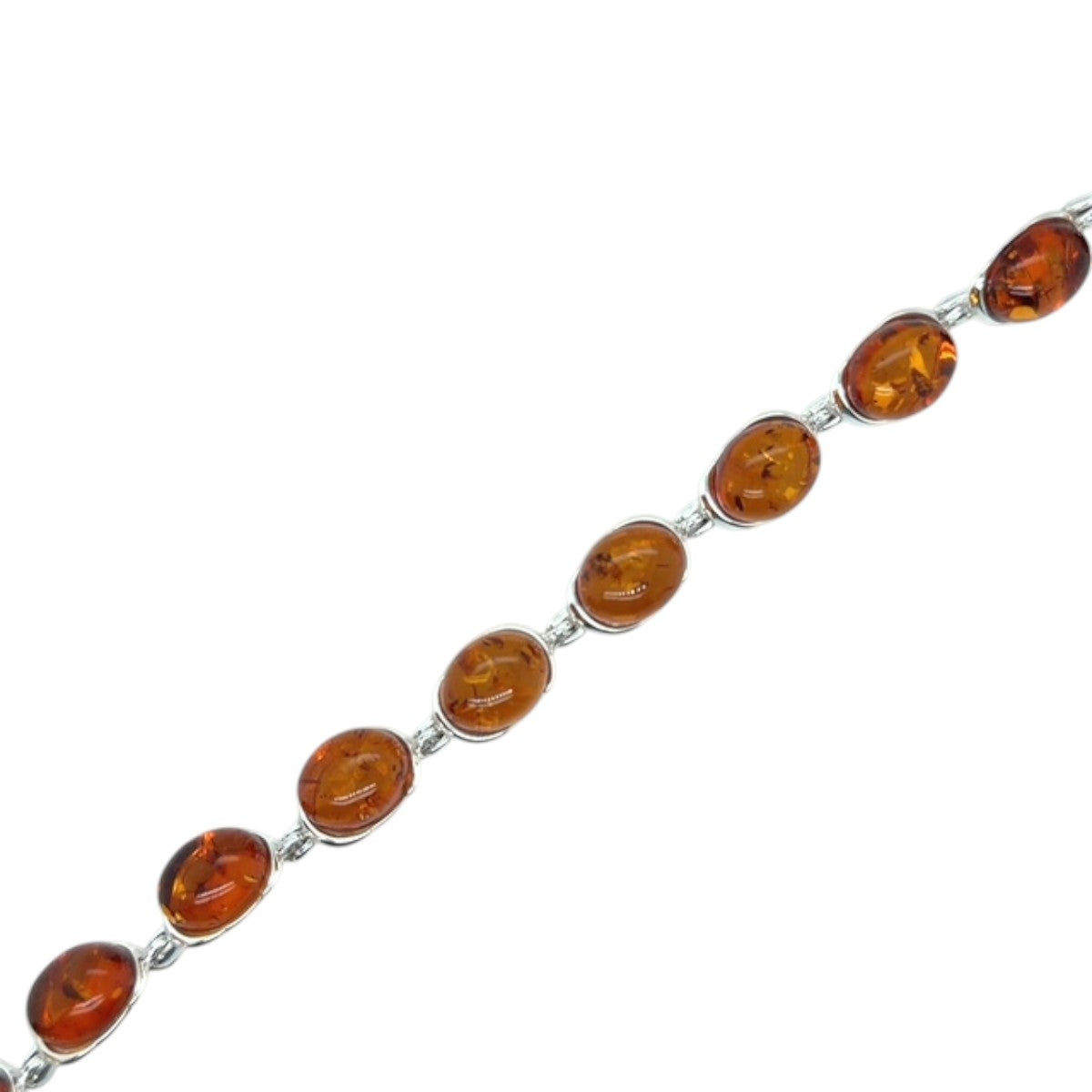 Sterling Silver Amber Bracelet (ambbra13)