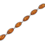 Sterling Silver Amber Bracelet (ambbra12)