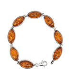 Sterling Silver Amber Bracelet (ambbra12)