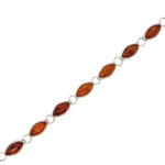 Sterling Silver Amber Bracelet (ambbra10)