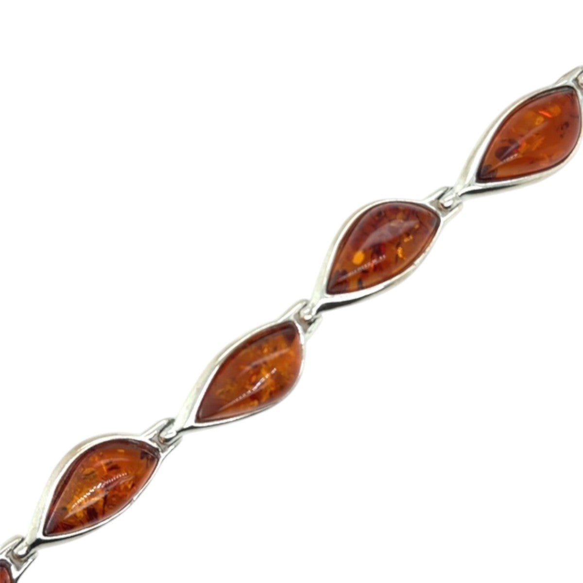 Sterling Silver Amber Bracelet (ambbra9)