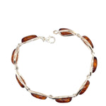 Sterling Silver Amber Bracelet (ambbra9)