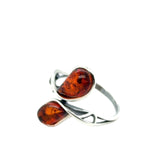 Sterling Silver Amber Ring (ambr202)