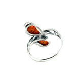 Sterling Silver Amber Ring (ambr202)