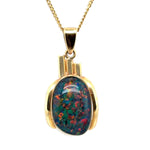 14ct Gold Triplet Opal Pendant (tp906)