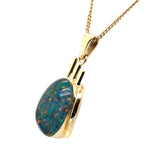 14ct Gold Triplet Opal Pendant (tp906)