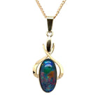 14ct Gold Triplet Opal Pendant (tp907)