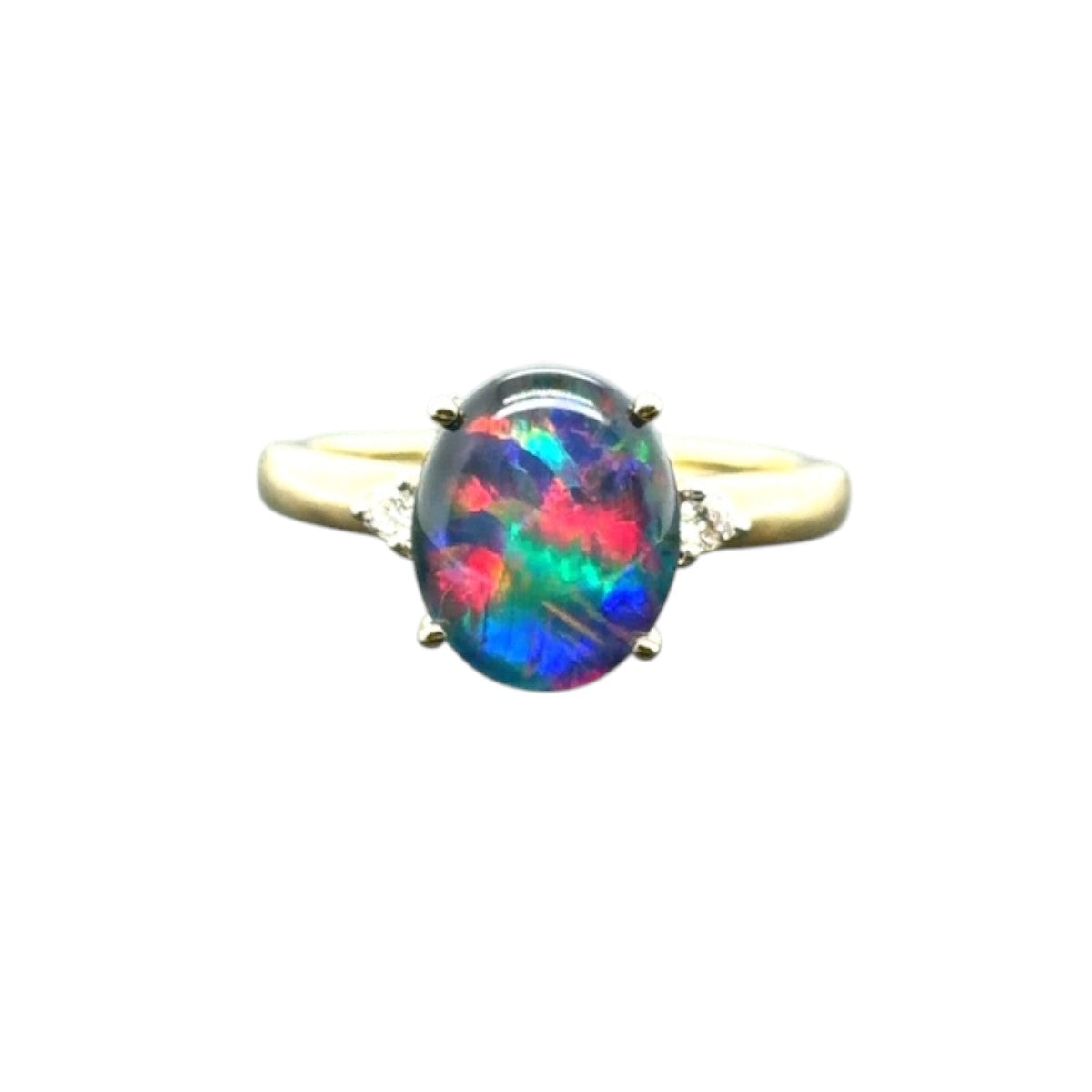 9ct Gold Triplet Opal Ring (tr75)