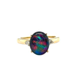 9ct Gold Triplet Opal Ring (tr75)