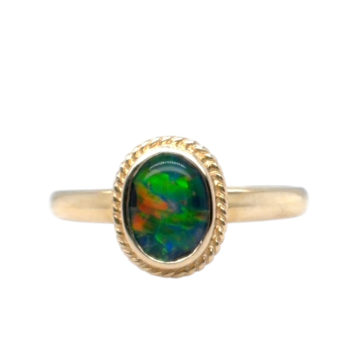 9ct Gold Triplet Opal Ring (tr69)