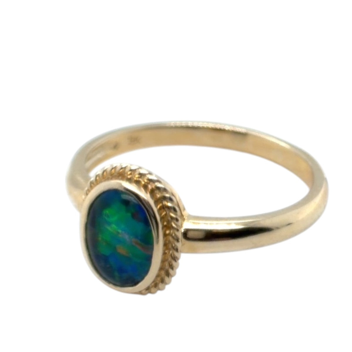 9ct Gold Triplet Opal Ring (tr69)