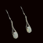 Sterling Silver Solid Opal Earrings (ssse102)