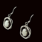 Sterling Silver Solid Opal Earrings (ssse104)
