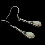 Sterling Silver Solid Opal Earrings (ssse103)