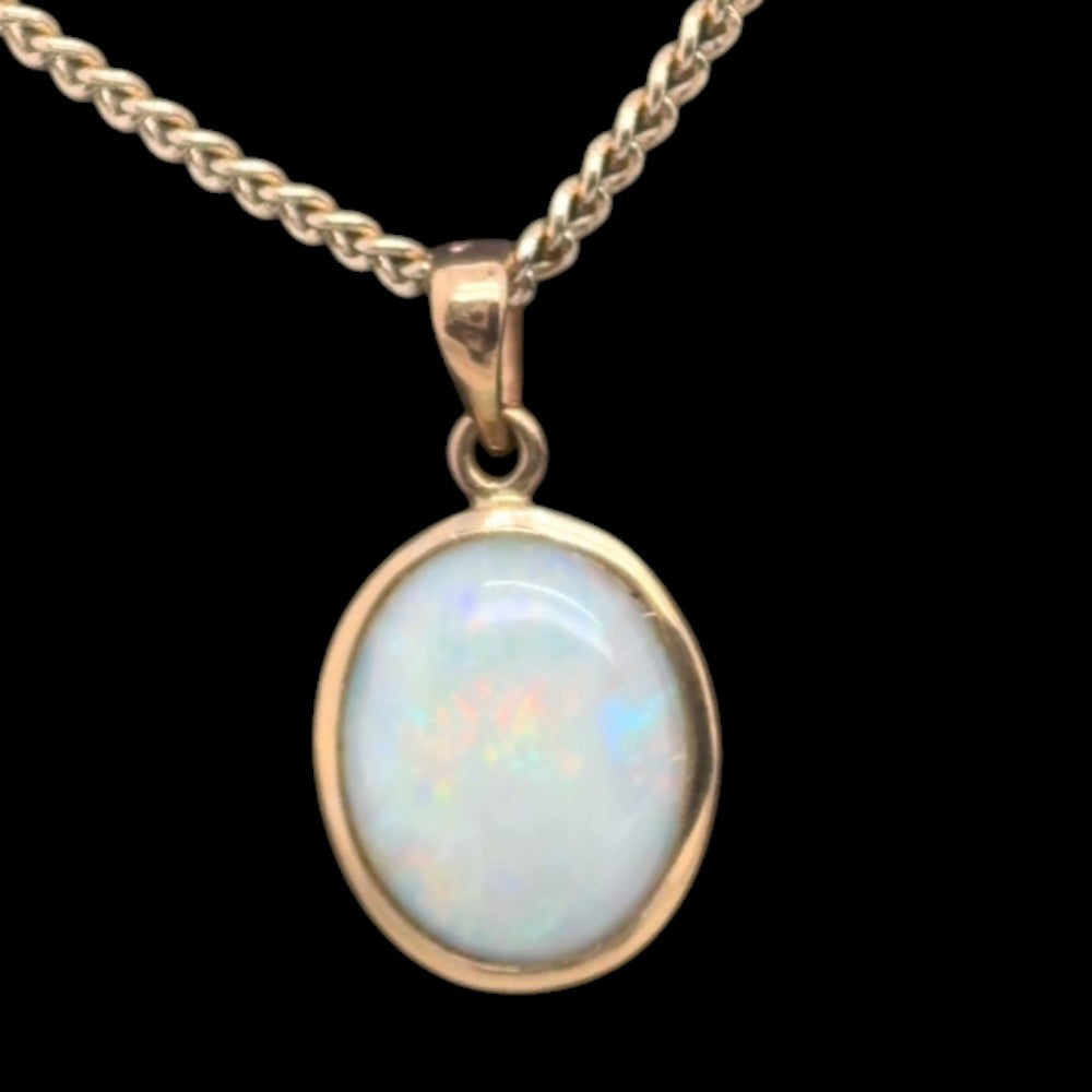 14ct Solid Opal Pendant (sp741)