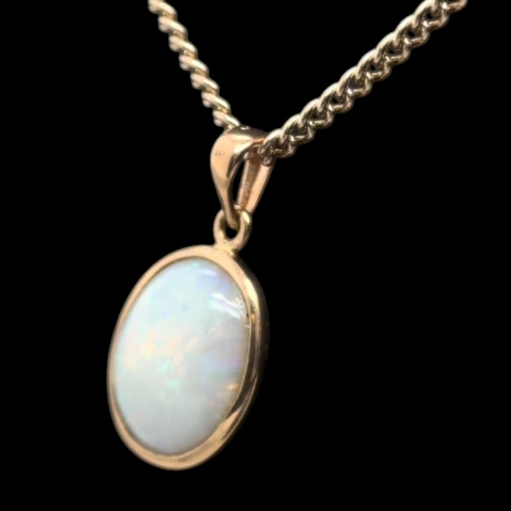 14ct Solid Opal Pendant (sp741)