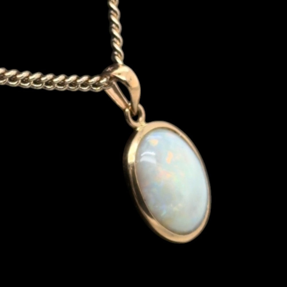 14ct Solid Opal Pendant (sp741)