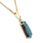 14ct Gold Boulder Opal Pendant (bousp27)