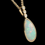 14ct Gold Solid Opal Pendant (sp3384)